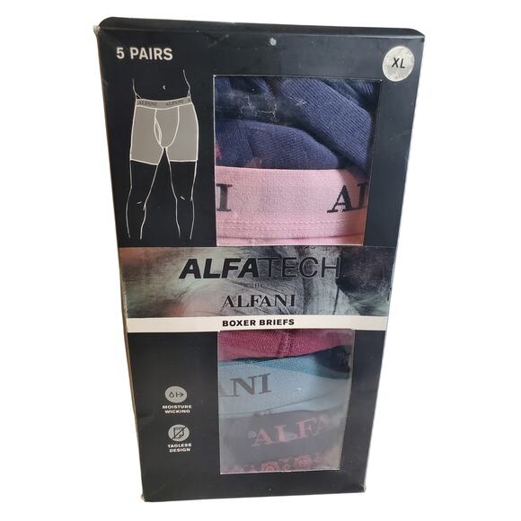 Alfani - Alfatech Boxer Briefs - 5 Pairs - Picture 1 of 5
